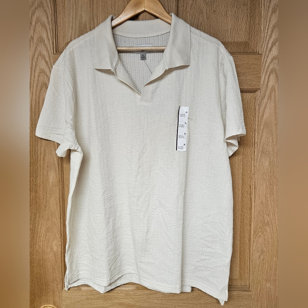 Goodfellow & Co‎ XL Men's Cream Polo Shirt